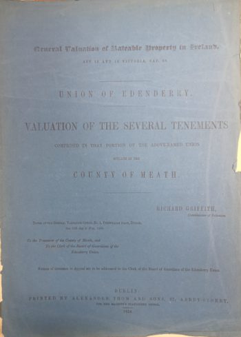 General Valuation Of Ratable Property, County Meath – Union Of Edenderry