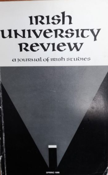 Irish University Review A Journal Of Irish Studies